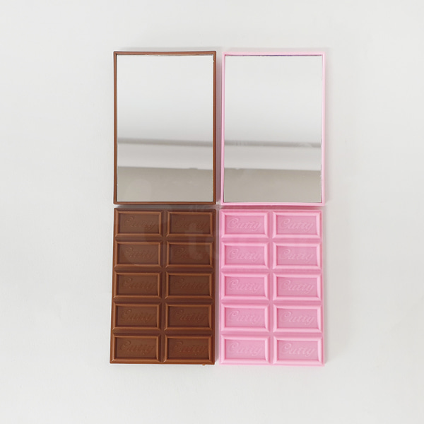 [학습부자재] 초콜릿 거울 (브라운/핑크 택1)