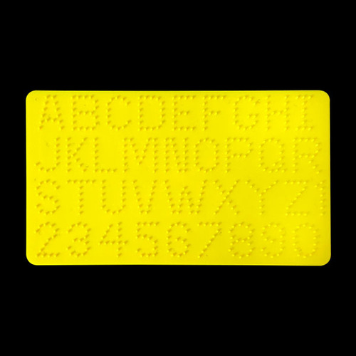 알파벳 숫자모양판 25x14cm ( 자당사이즈 약 2.5x3cm )